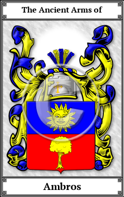 Ambros Family Crest Download (JPG)  Book Plated - 150 DPI