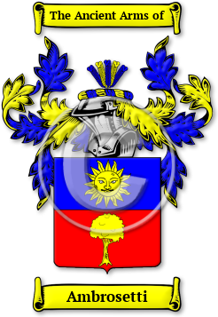 Ambrosetti Family Crest Download (jpg) Legacy Series - 150 DPI