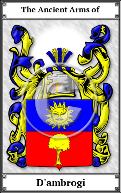 D'ambrogi Family Crest Download (JPG)  Book Plated - 150 DPI