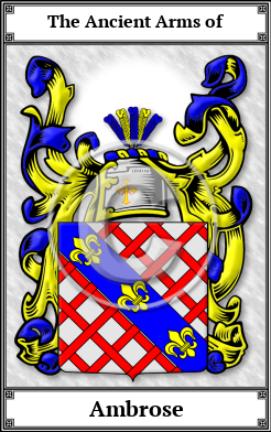 Ambrose Family Crest Download (JPG)  Book Plated - 150 DPI