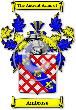 Ambrose Family Crest Download (jpg) Legacy Series - 150 DPI