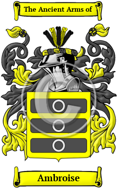Ambroise Family Crest/Coat of Arms