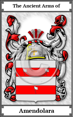 Amendolara Family Crest Download (JPG)  Book Plated - 150 DPI