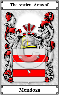 Mendoza Family Crest Download (JPG) Book Plated - 600 DPI