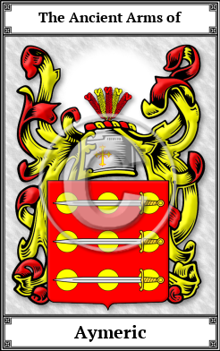 Aymeric Family Crest Download (JPG) Book Plated - 600 DPI