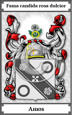 Amos Family Crest Download (JPG)  Book Plated - 150 DPI