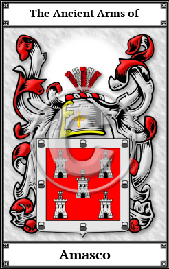 Amasco Family Crest Download (JPG)  Book Plated - 150 DPI
