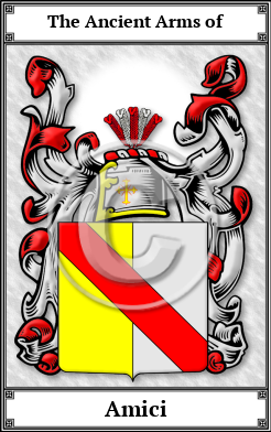 Amici Family Crest Download (JPG)  Book Plated - 150 DPI