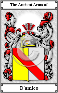 D'amico Family Crest Download (JPG) Book Plated - 150 DPI