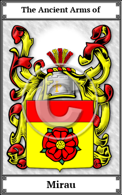 Mirau Family Crest Download (JPG)  Book Plated - 150 DPI