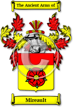 Mireault Family Crest Download (jpg) Legacy Series - 150 DPI