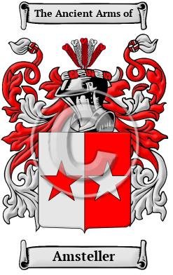 Amsteller Family Crest/Coat of Arms
