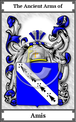 Amis Family Crest Download (JPG) Book Plated - 600 DPI
