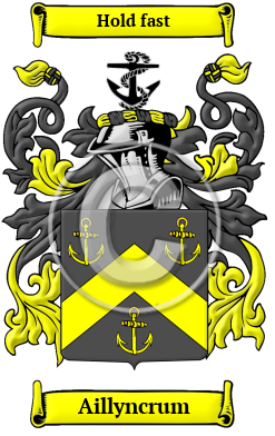 Aillyncrum Family Crest/Coat of Arms