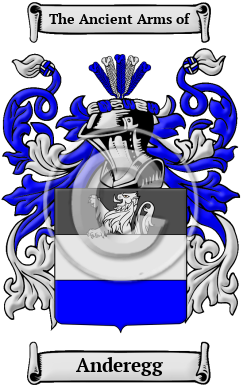 Anderegg Family Crest/Coat of Arms