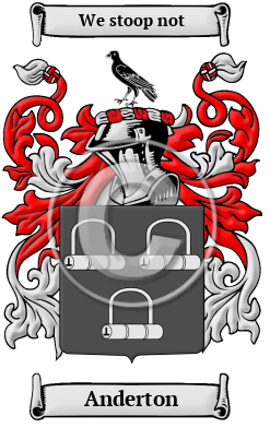 Anderton Family Crest/Coat of Arms