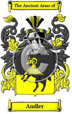 Andler Family Crest/Coat of Arms