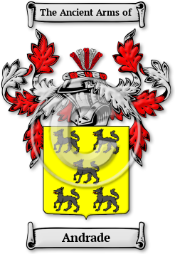 Andrade Family Crest Download (jpg) Legacy Series - 150 DPI
