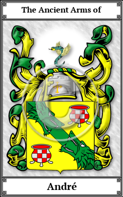 André Family Crest Download (JPG)  Book Plated - 150 DPI