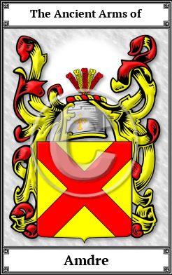 Amdre Family Crest Download (JPG)  Book Plated - 150 DPI