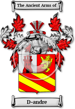 D-andre Family Crest Download (jpg) Legacy Series - 150 DPI