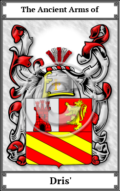 Dris' Family Crest Download (JPG) Book Plated - 600 DPI