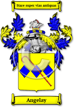 Angelay Family Crest Download (jpg) Legacy Series - 150 DPI