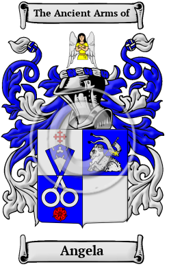 Angela Family Crest/Coat of Arms
