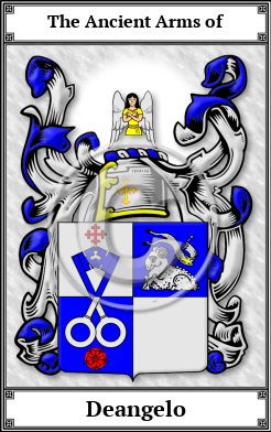 Deangelo Family Crest Download (JPG) Book Plated - 600 DPI