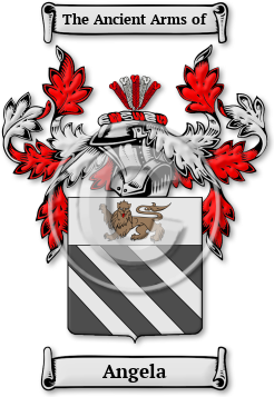 Angela Family Crest Download (jpg) Legacy Series - 150 DPI