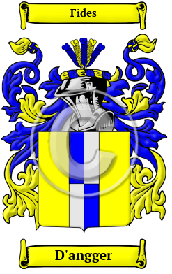 D'angger Family Crest/Coat of Arms
