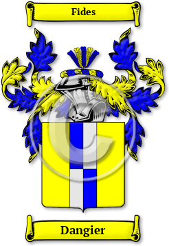 Dangier Family Crest Download (JPG) Legacy Series - 600 DPI
