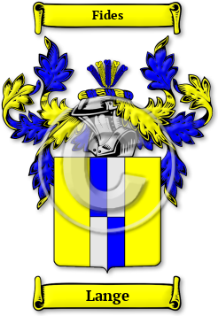 Lange Family Crest Download (jpg) Legacy Series - 150 DPI