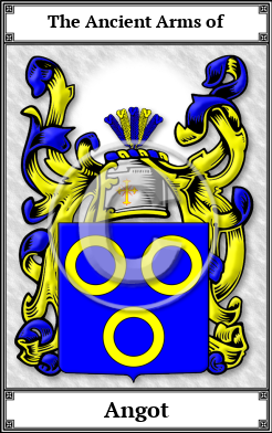 Angot Family Crest Download (JPG) Book Plated - 600 DPI