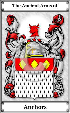 Anchors Family Crest Download (JPG)  Book Plated - 150 DPI