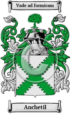 Anchetil Family Crest/Coat of Arms