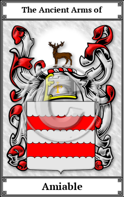 Amiable Family Crest Download (JPG)  Book Plated - 150 DPI