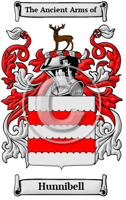 Hunnibell Family Crest/Coat of Arms