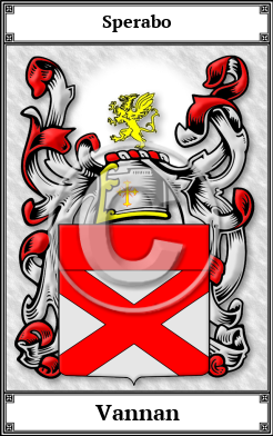 Vannan Family Crest Download (JPG)  Book Plated - 150 DPI