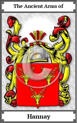 Hannay Family Crest Download (JPG)  Book Plated - 150 DPI