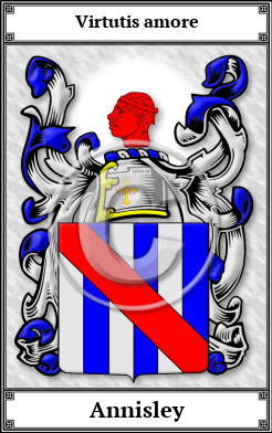 Annisley Family Crest Download (JPG)  Book Plated - 150 DPI