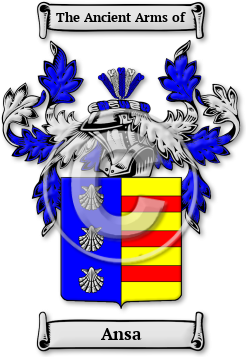 Ansa Family Crest Download (jpg) Legacy Series - 150 DPI