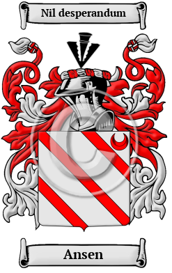 Ansen Family Crest/Coat of Arms