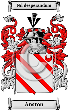 Anston Family Crest/Coat of Arms