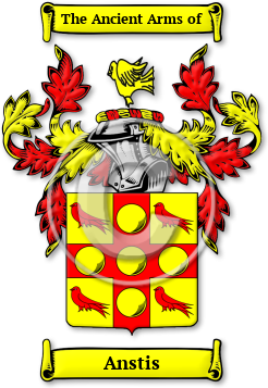 Anstis Family Crest Download (jpg) Legacy Series - 150 DPI