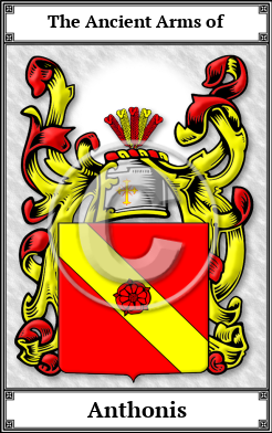 Anthonis Family Crest Download (JPG)  Book Plated - 150 DPI