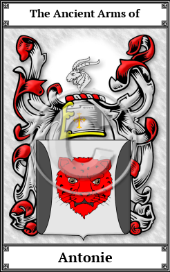 Antonie Family Crest Download (JPG)  Book Plated - 150 DPI