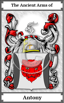 Antony Family Crest Download (JPG) Book Plated - 600 DPI