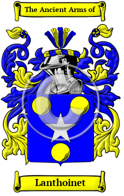 Lanthoinet Family Crest/Coat of Arms