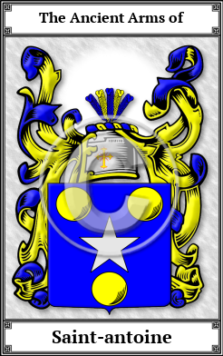 Saint-antoine Family Crest Download (JPG) Book Plated - 600 DPI